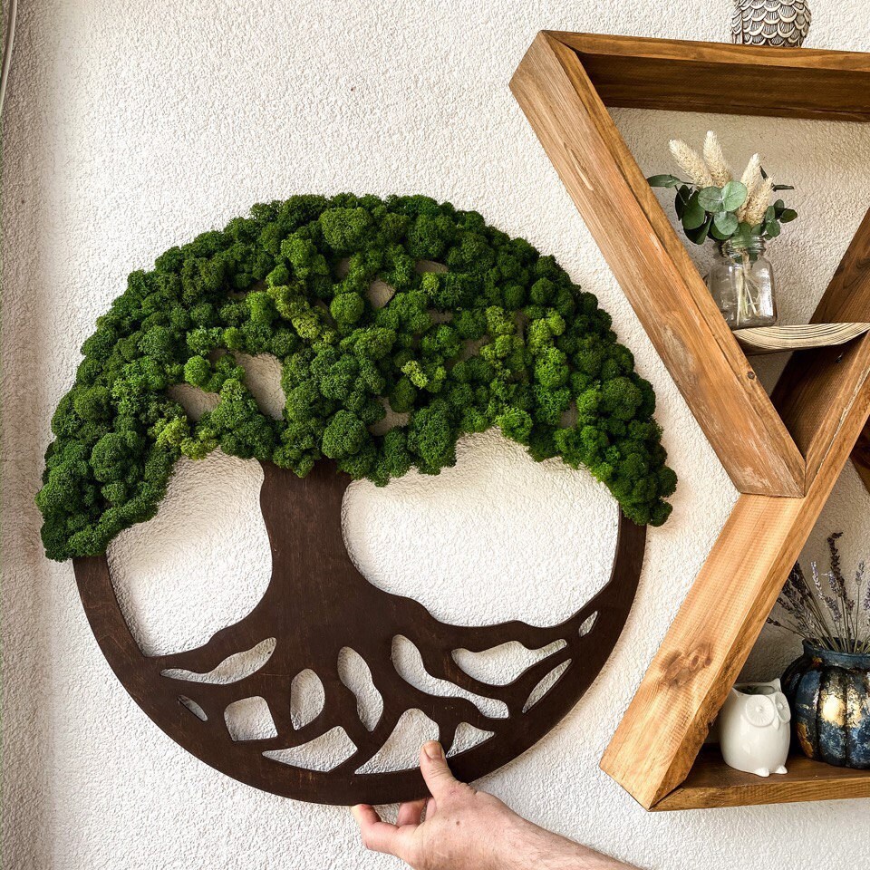 Moss Decor Living Wall Home Decor Etsy