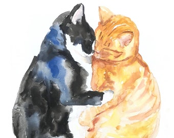 Download Cat Watercolor Etsy