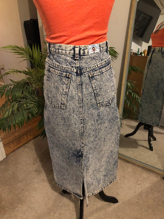80s Calvin Klein Acid Wash Denim Skirt main image 0