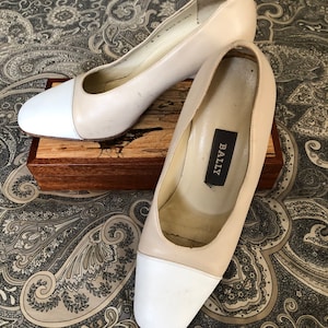Vintage 70er Jahre Bally Colorblock Pumps 6M