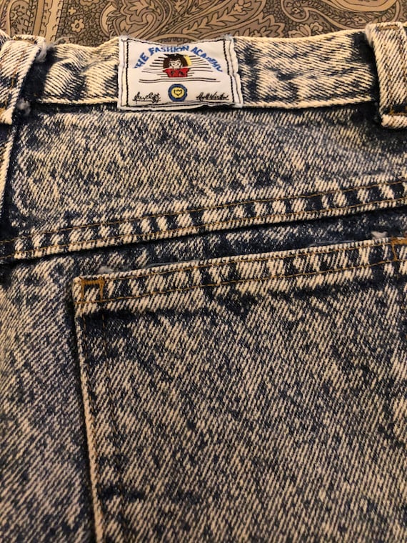 80s Calvin Klein Acid Wash Denim Skirt