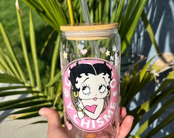 Betty Boop 16oz Glass Cup