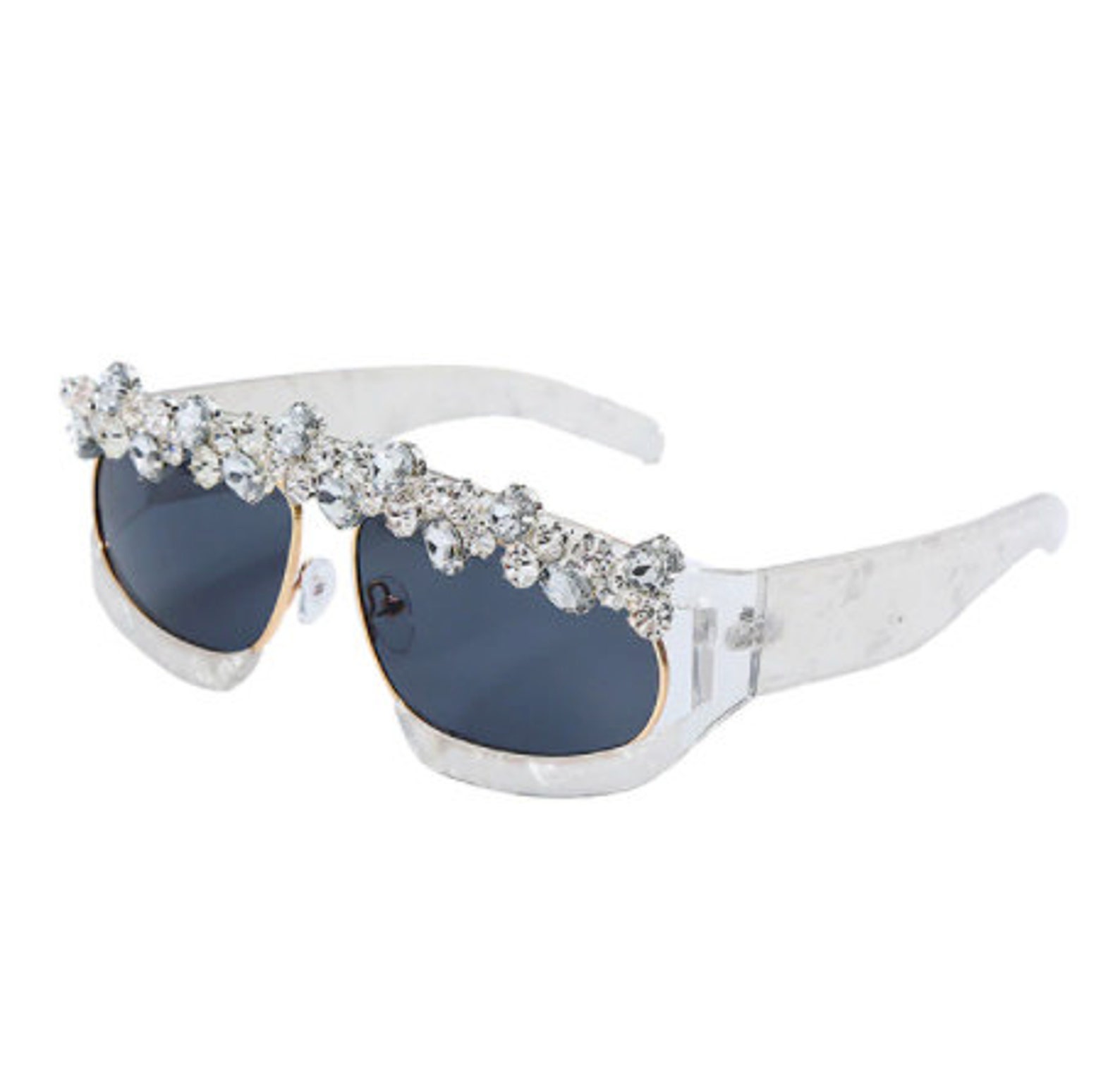 Custom Bedazzled Crystal Sunglasses Spunglasses Third Eye Etsy