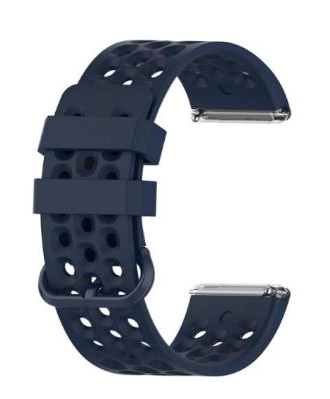 Fitbit Watch Band Sport Multi Hole Rubber Wrist Band Strap Etsy