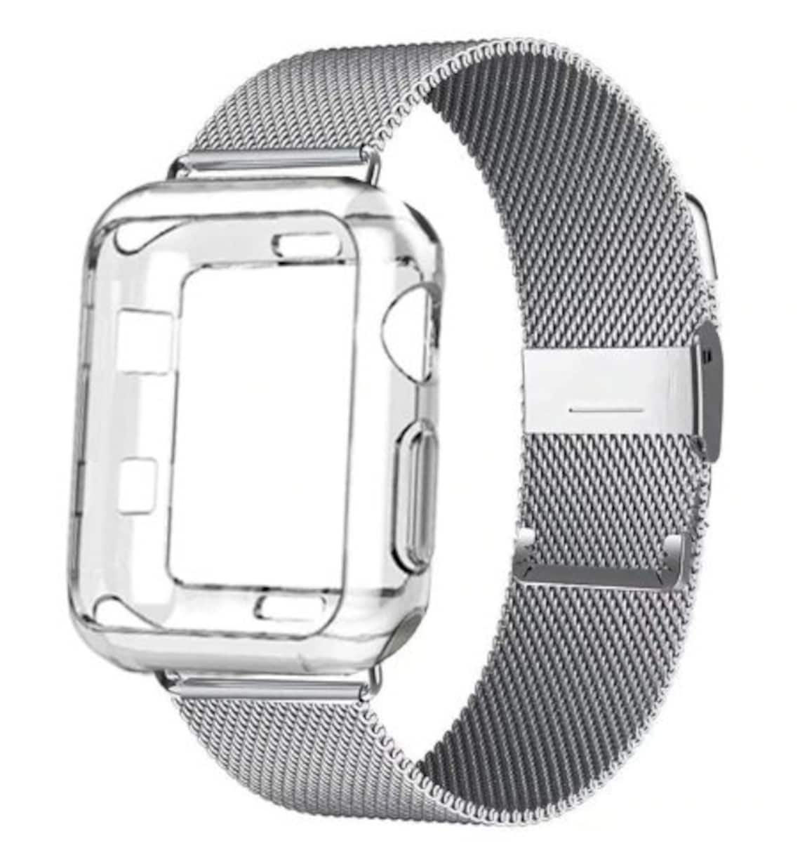 Apple Watch Strap Metal Stainless Steel Case Watch Strap Etsy