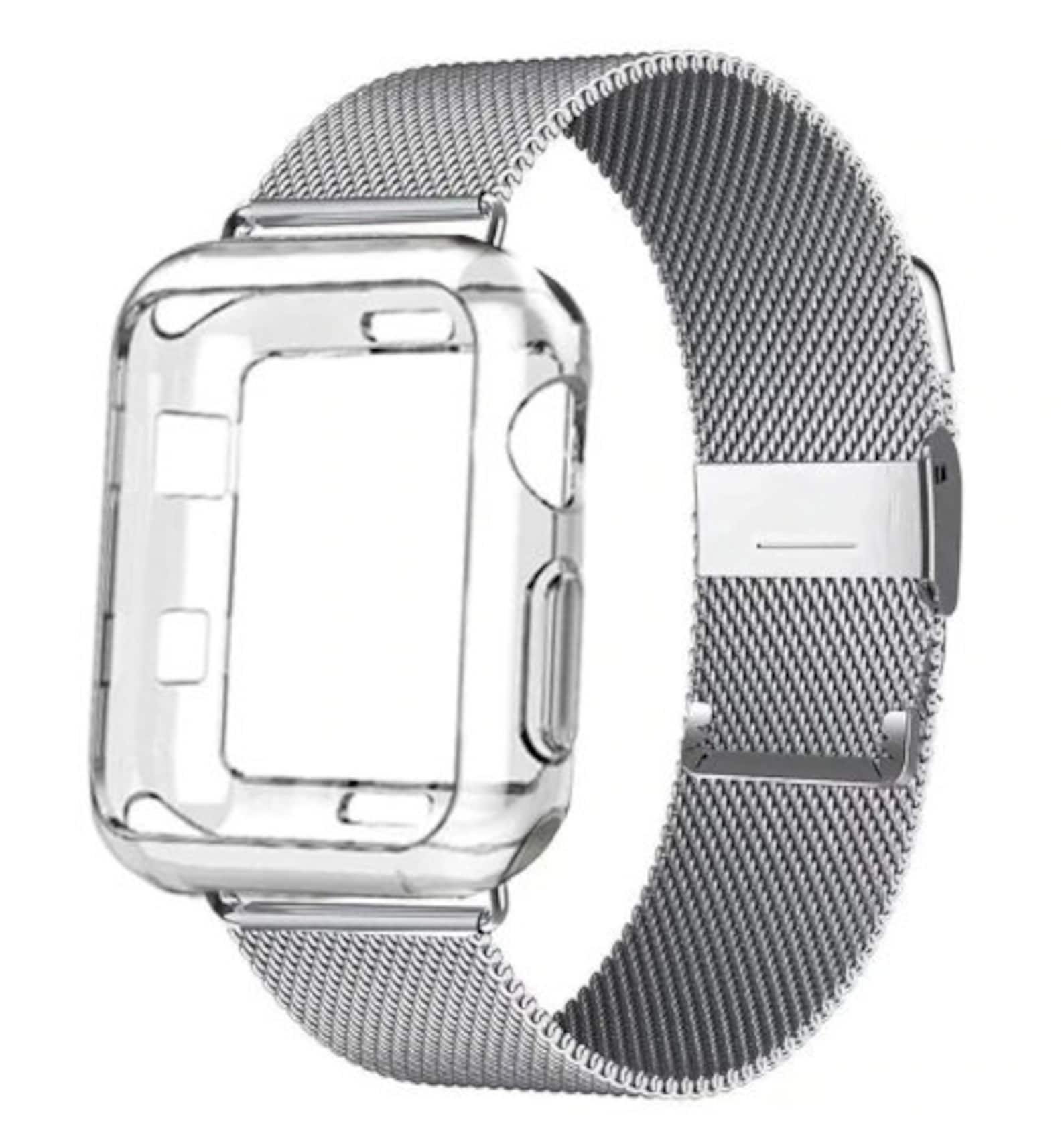 Apple Watch Strap Metal Stainless Steel Case Watch Strap Etsy