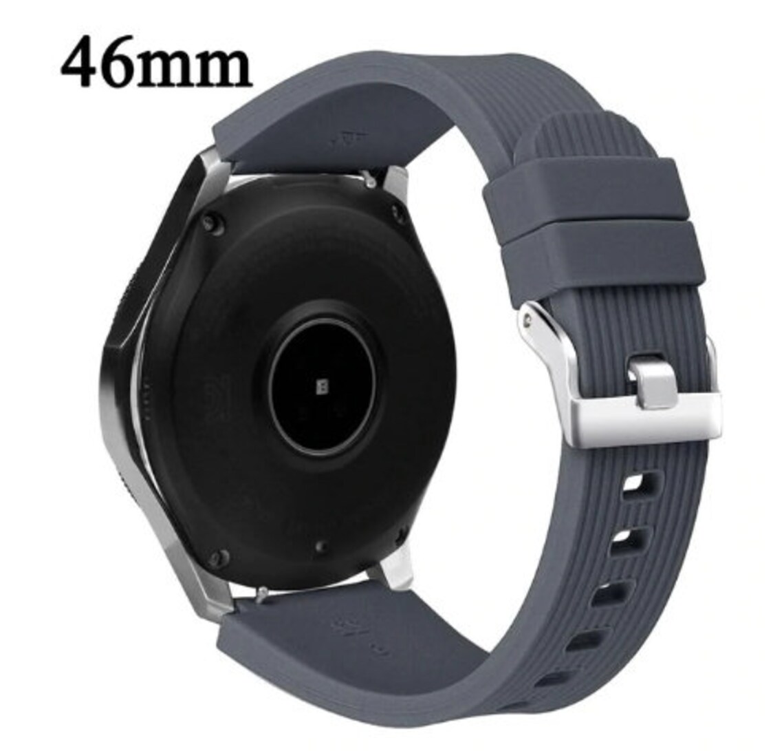 Samsung Galaxy Watch Band Silicone Grooved Striped Pattern Etsy