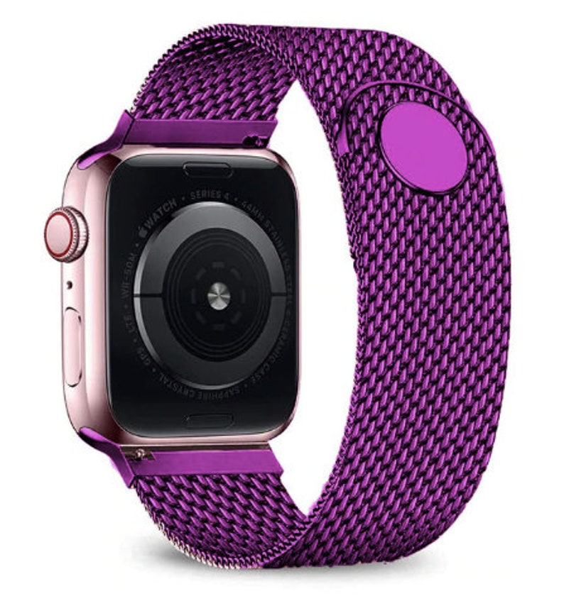 Apple Watch Strap Metal Stainless Steel Case Watch Strap Etsy