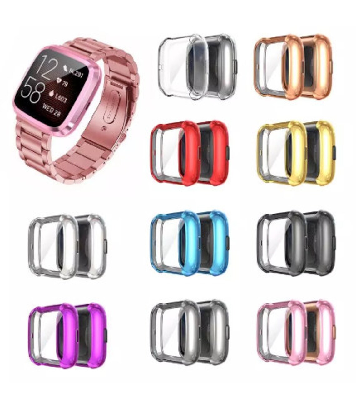 Fitbit Watch Band Screen Protector TPU Case For Fitbit Etsy