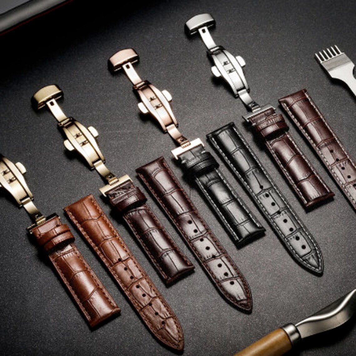 Samsung Galaxy Watch Band Genuine Leather braceletBox for Etsy