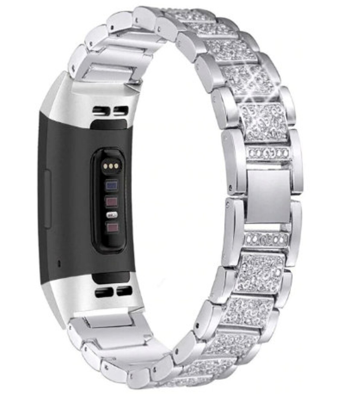 Fitbit Watch Band Diamond Bling Fitbit Charge 3 Bracelet Etsy