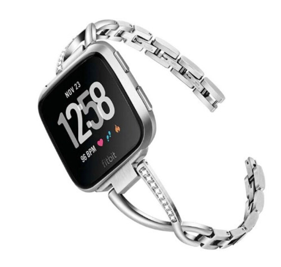 Fitbit Watch Band Stainless Steel Strap Fitbit Versa 2 Etsy