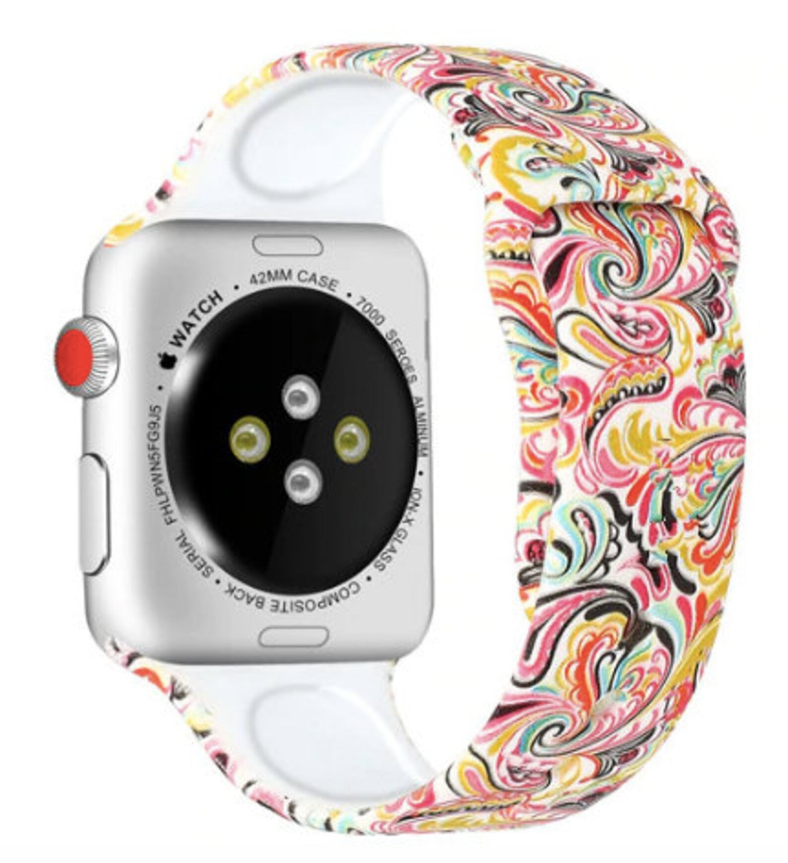 Apple Watch Band Pattern Silicone Strap 38mm 40mm 42mm Etsy