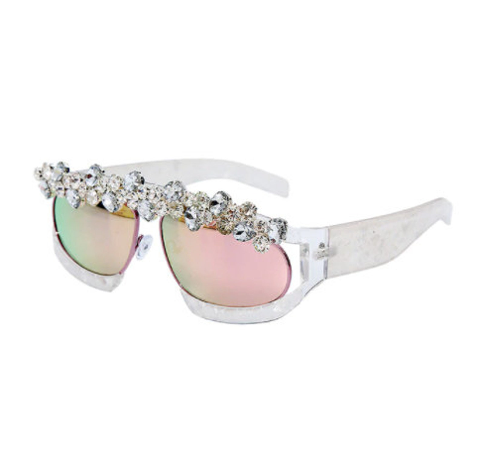 Custom Bedazzled Crystal Sunglasses Spunglasses Third Eye Etsy