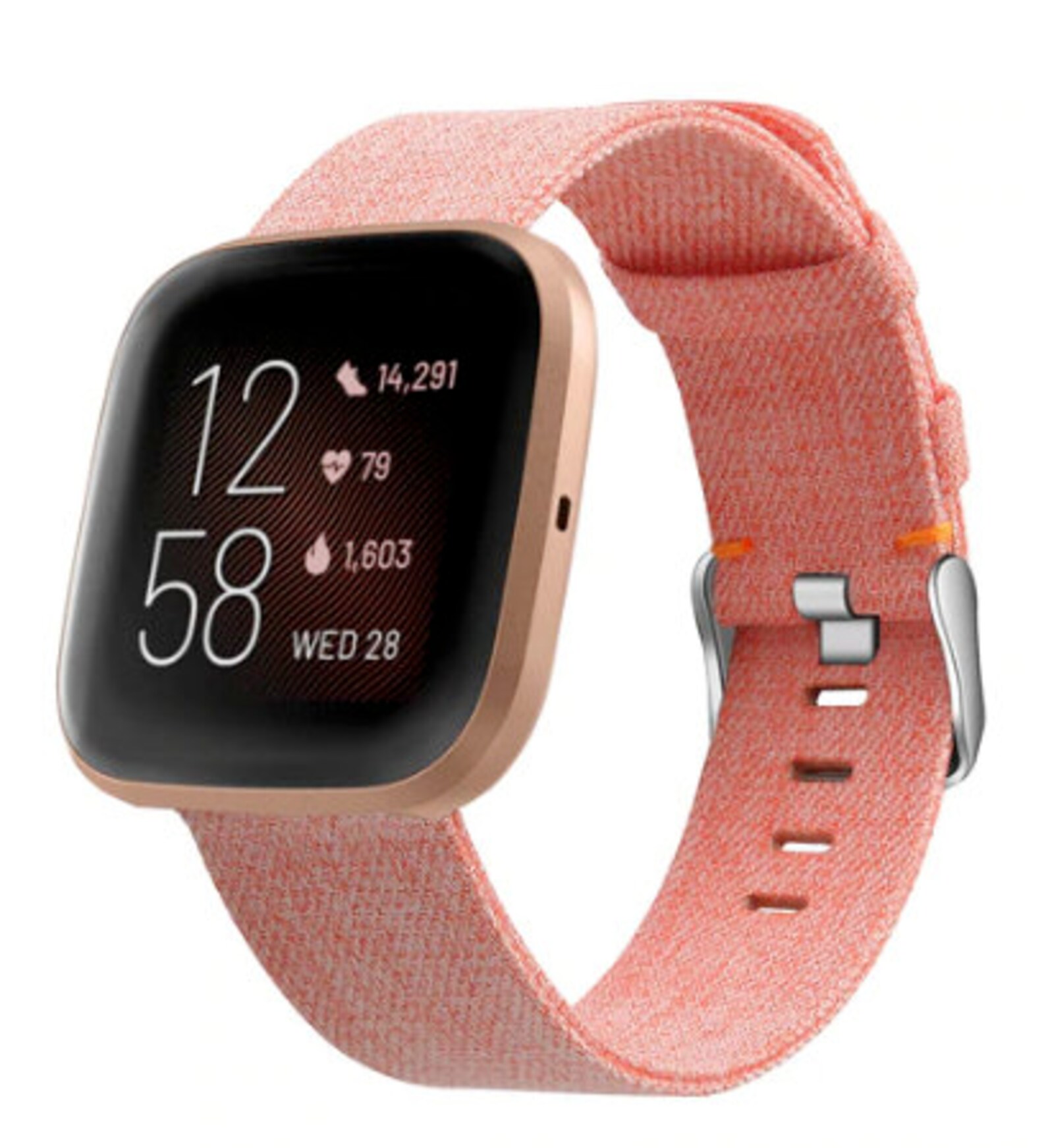 fitbit versa with ruby band