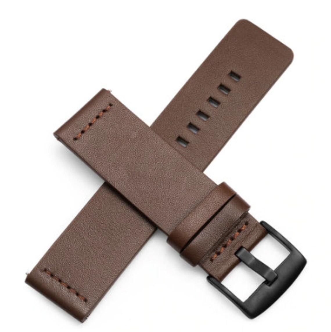 Samsung Galaxy Black Brown Leather Watch Strap/ Galaxy Watch Etsy