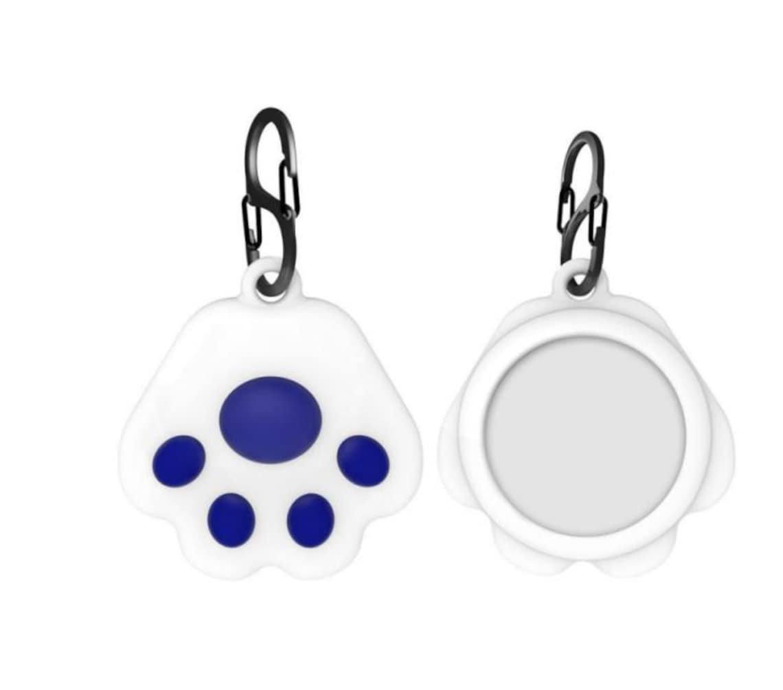 Airtag Fall für Airtags Air Tag weiß und schwarz Hund Pfote Etsy