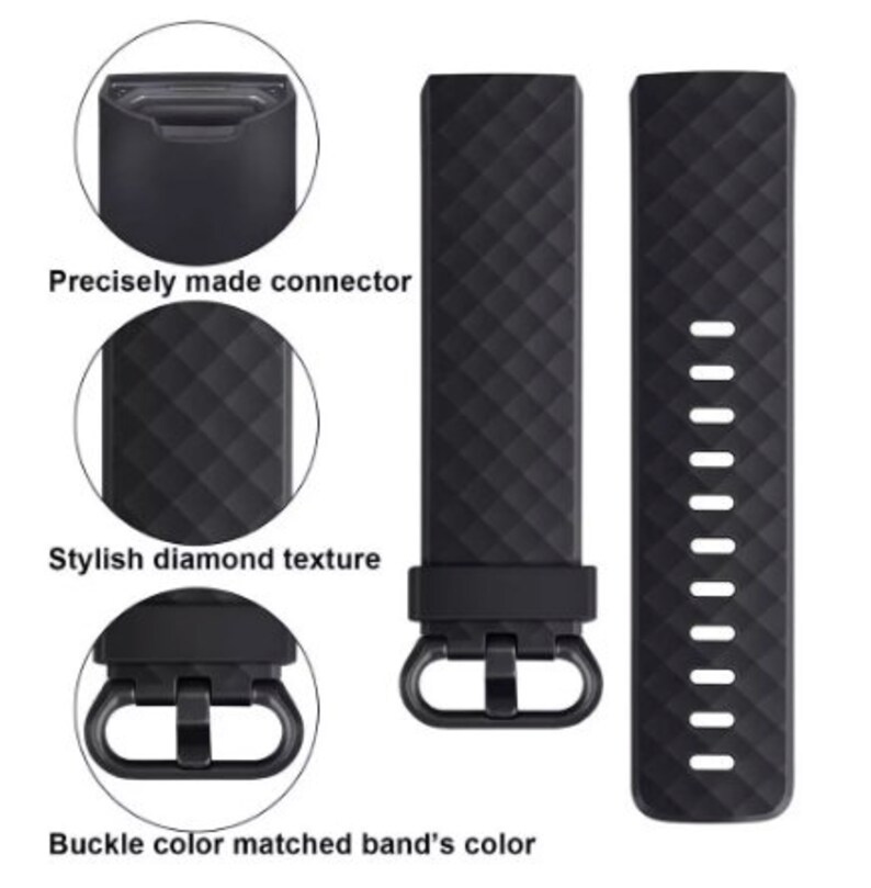 Fitbit Watch Band Silicone Loop Band Strap Fitbit Charge 3 Etsy