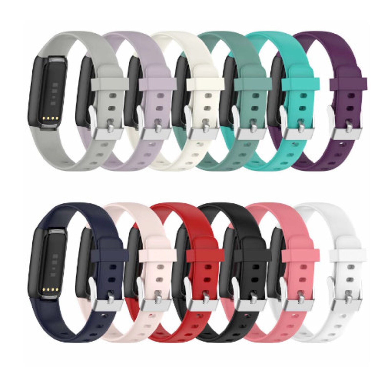 Fitbit Watch Band Silicone Loop Band Fitbit Luxe Strap Etsy