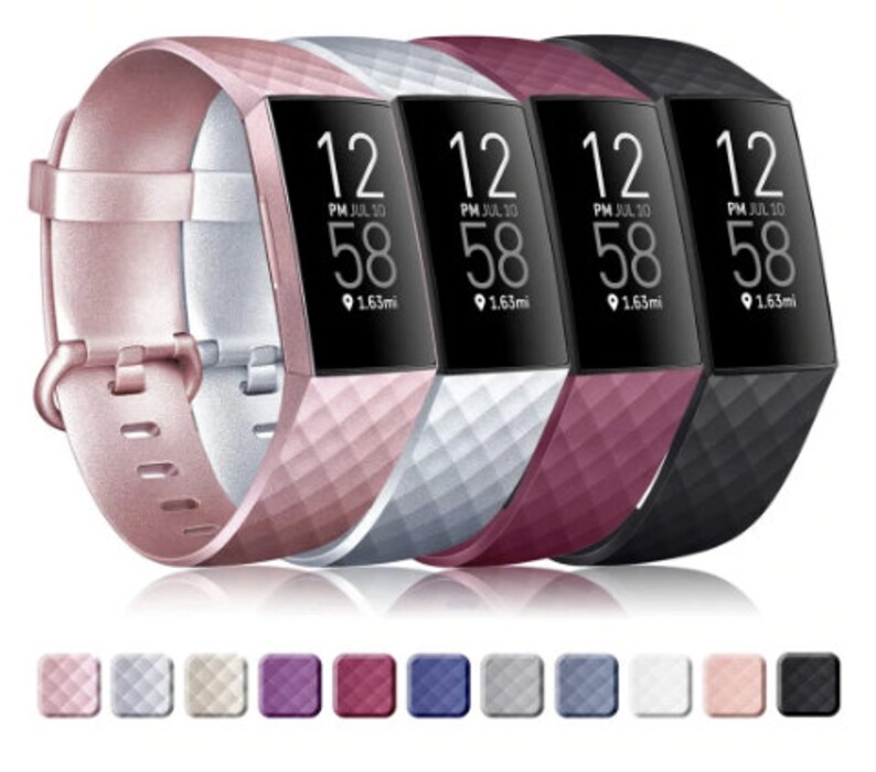 Fitbit Watch Band Silicone Loop Band Strap Fitbit Charge 3 Etsy