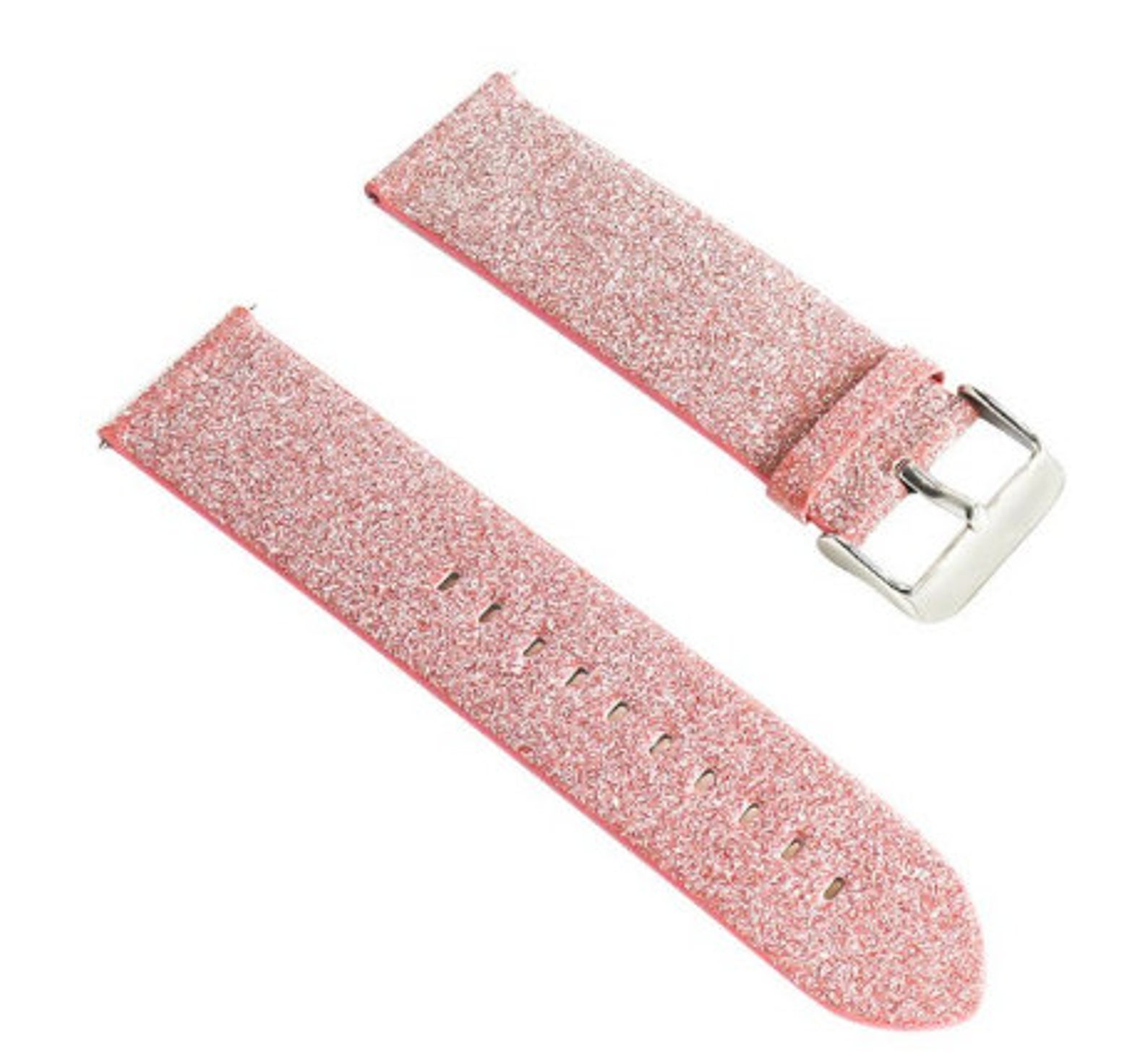 Fitbit Watch Band Sparkle Glitter Bling Leather Band Strap Etsy