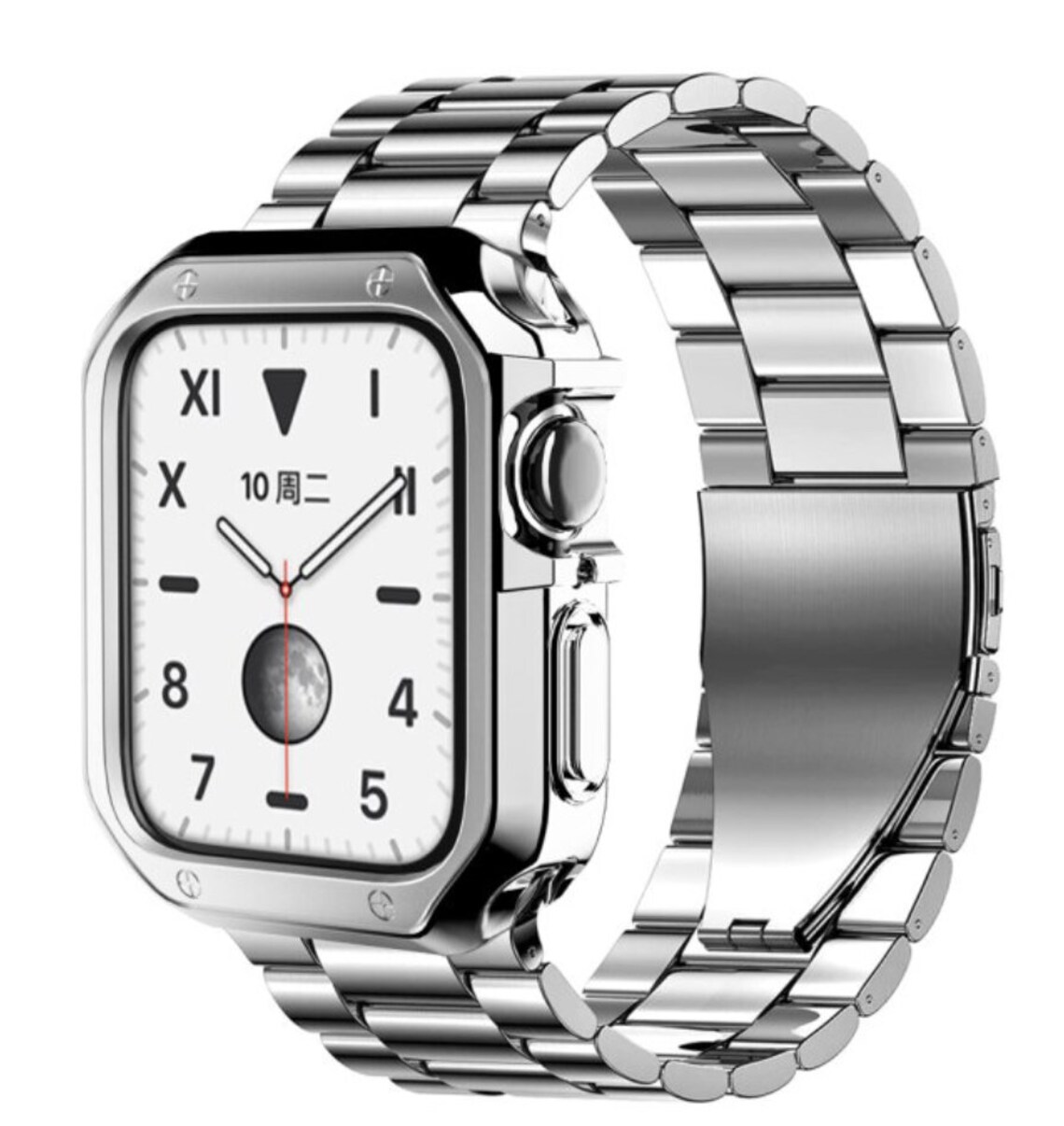 Apple Watch Band & Case Premium Stainless Steel Stretch Etsy