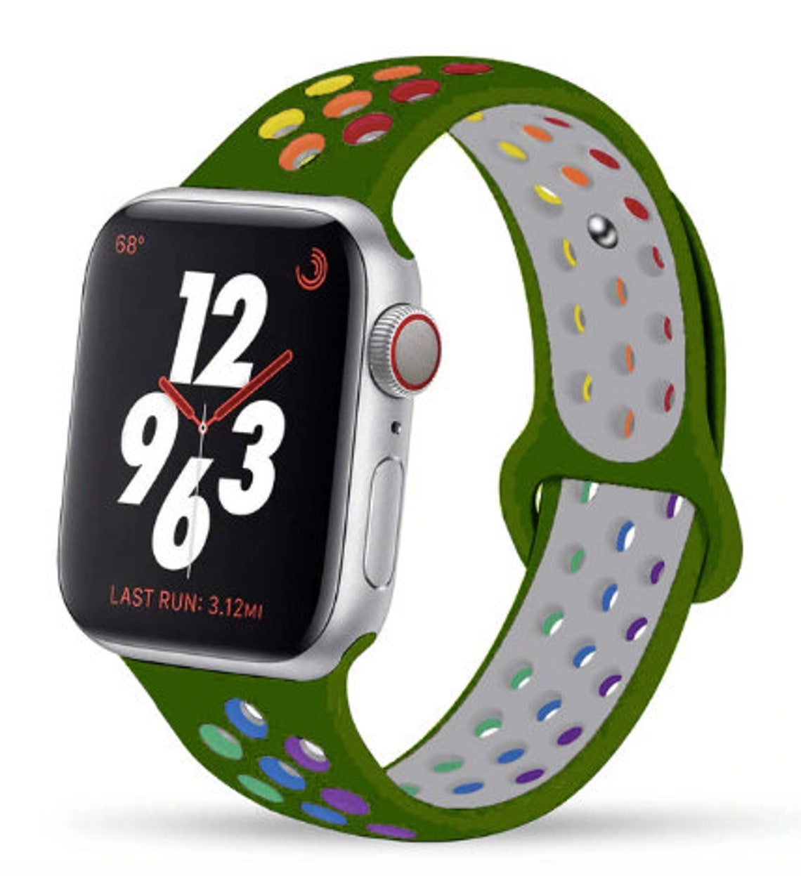 Apple Watch Band Rainbow Multi Color Strap 38mm 40mm Etsy