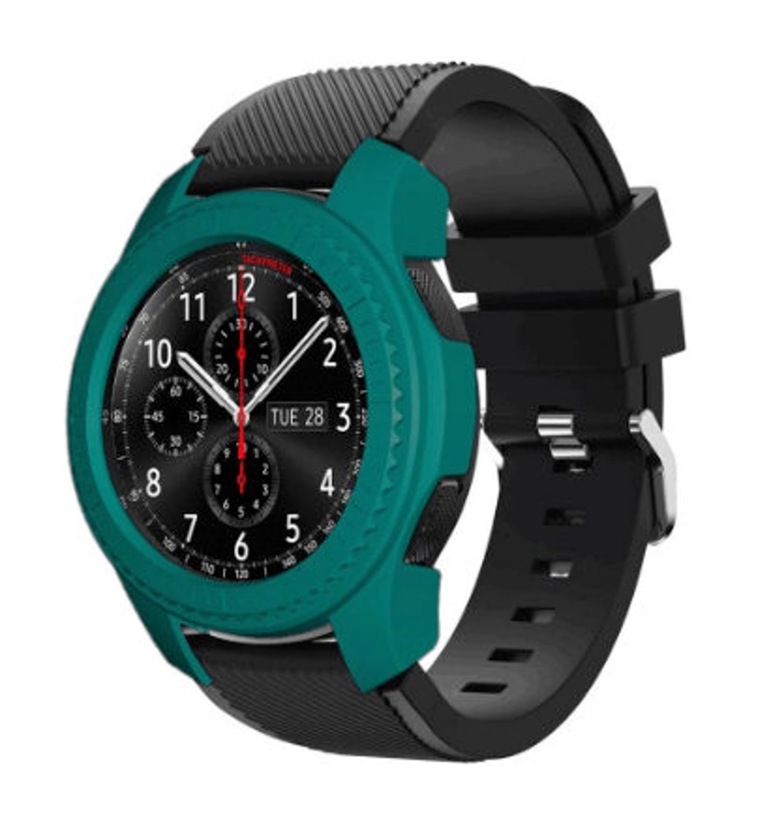 cover and touch with palm galaxy watch