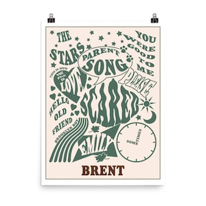 Brent Poster (Tracklist) - Jeremy Zucker & Chelsea Cutler