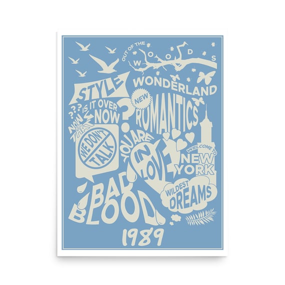 Digital 1989 TV 4-PACK BUNDLE Poster (tracklist) - Taylor