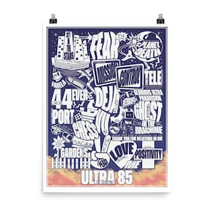 Ultra 85 Poster Alternate Art (Tracklist) - Logic