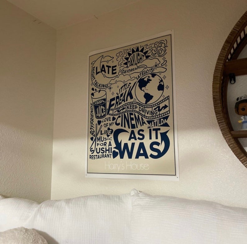 Harry's House Poster tracklist Harry Styles Etsy Hong Kong