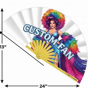 Custom Fan Designer - Personalized Bamboo Clack Fans  in 30 Days