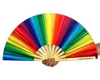 Pride Folding Fan | The Gay Fan Club | Rainbow Folding Fan