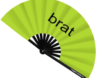 Brat Green Oversized Clack Fan (Charli XCX Inspired)