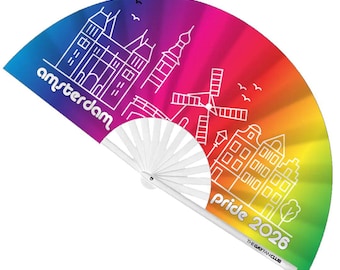 Amsterdam Proud 2026 Fan | Pride Clack Fans at The Gay Fan Club