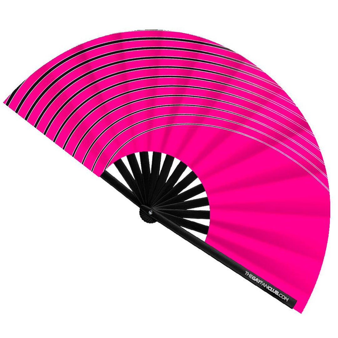 Wave Fan Design Wave Fan (UV) - Bamboo Folding Hand Fan for Pride & Festivals - Etsy
