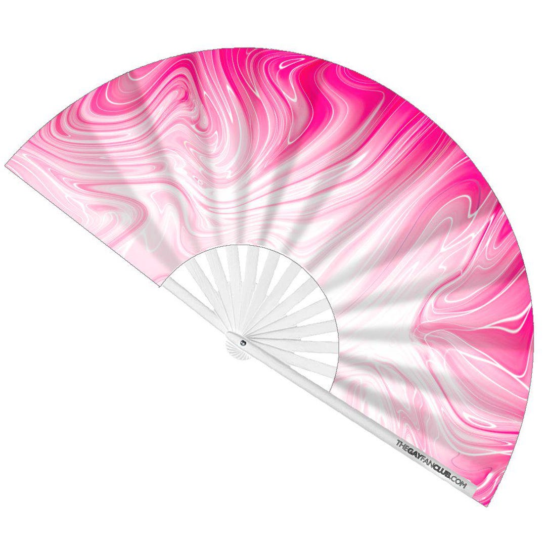Pink Pussy Fan (UV) | Black Light Reactive Rave Clack Fan - Etsy