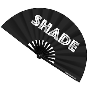 Throw Shade Fan – Sassy Bamboo Folding Hand Fan for Drag Brunch & Pride Celebrations
