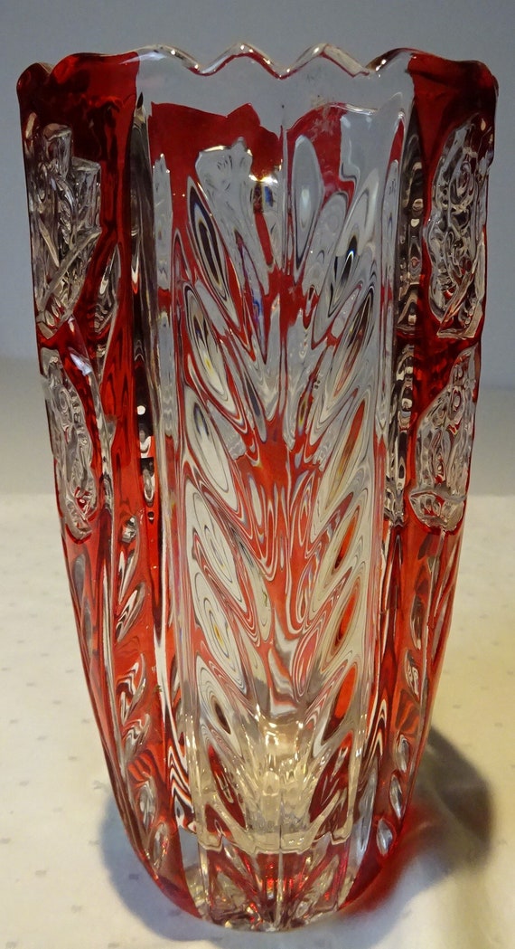 RUBIN lead crystal 7 in tall beautiful glass set