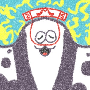 Big Man Portrait Sticker