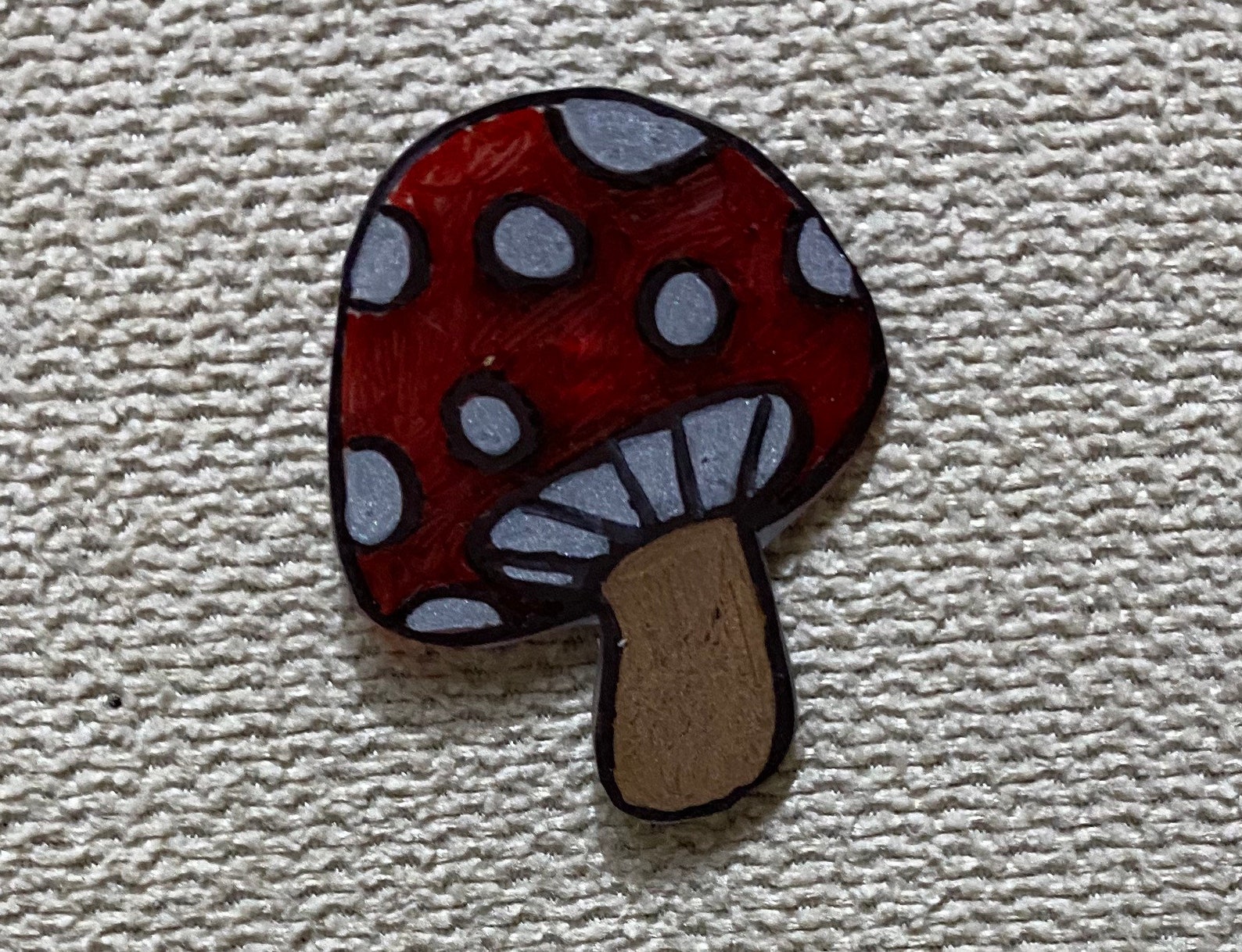 Mushroom Pin handmade pins silly pins Etsy
