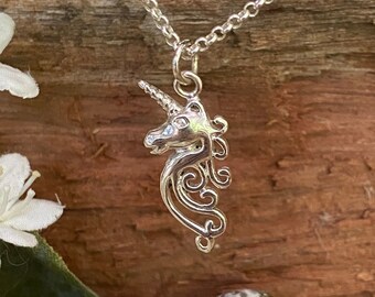 Unicorn pendant, pendant, horse jewellery, equestrian jewellery, horse necklace, unicorn necklace, sterling silver, silver pendant