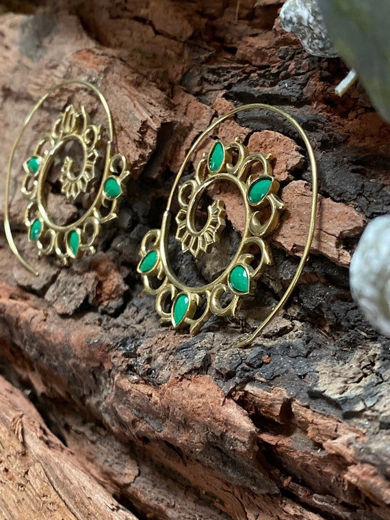 Large bohemian earrings best sale