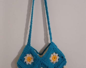Daisy Blue Purse
