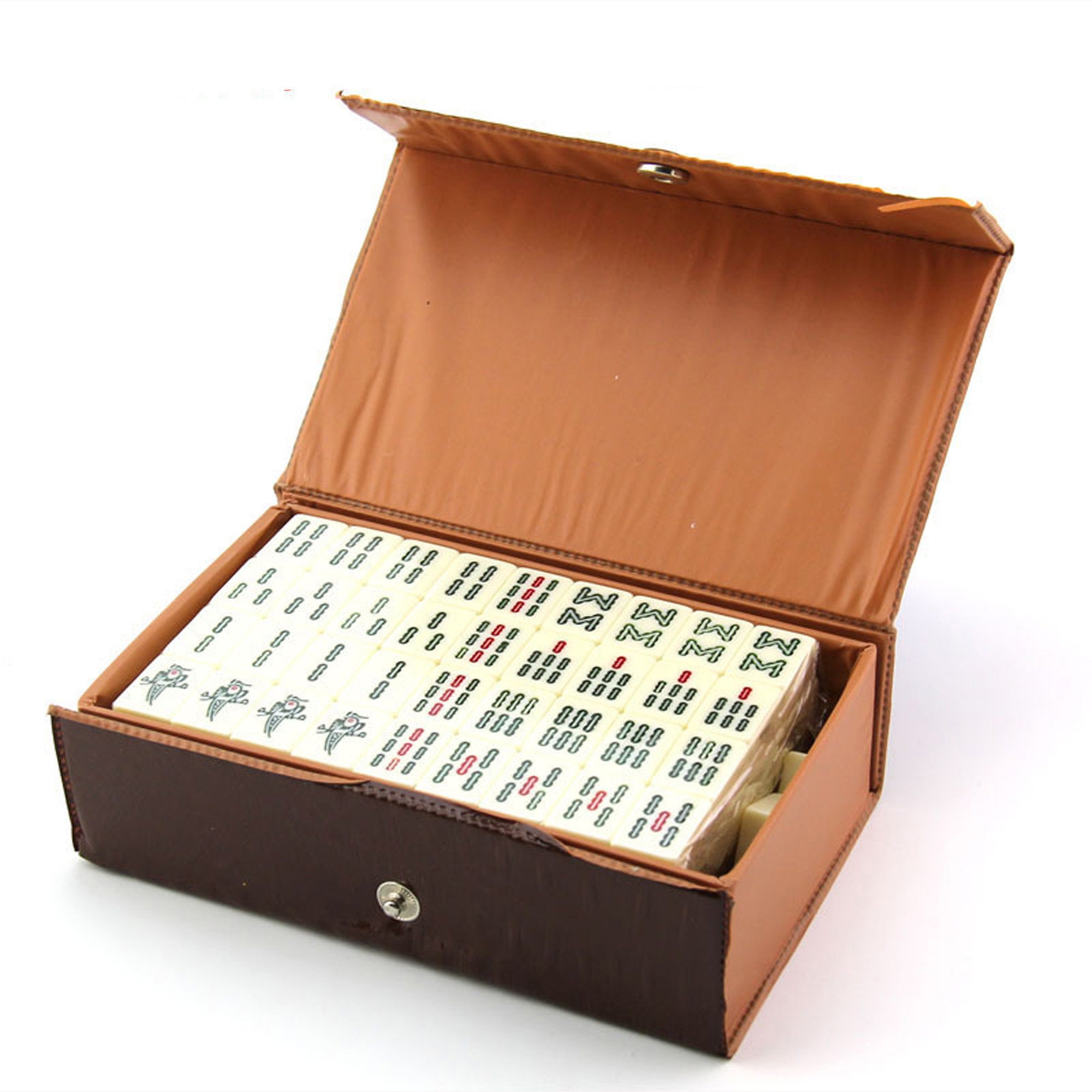 Mahjong Set Retro Mahjong Plastic Mahjong Board Game Etsy