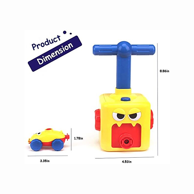 balloon pump toy car