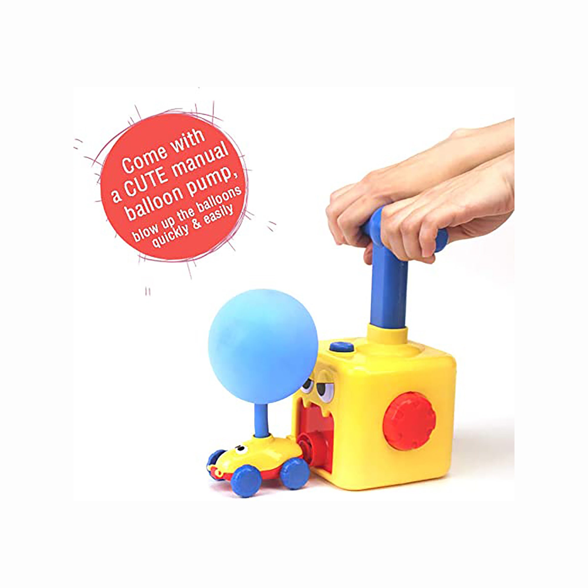 balloon pump toy car