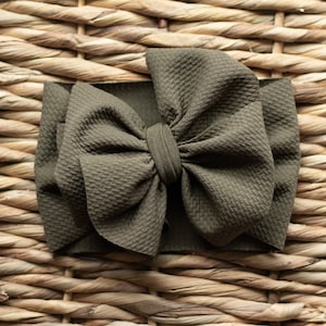 Olive Double Bow Headwrap