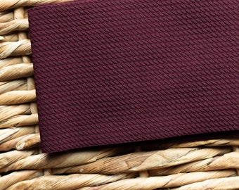 Dieprode wijn dubbele strik headwrap